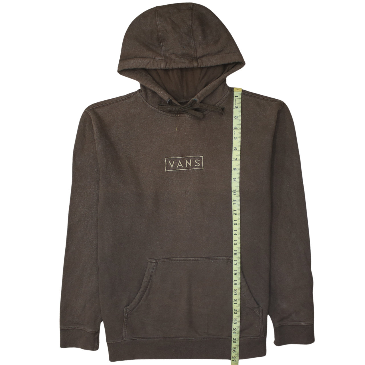 Vans Men's Brown Pullover Hoodie Medium Cotton Fleece Casual