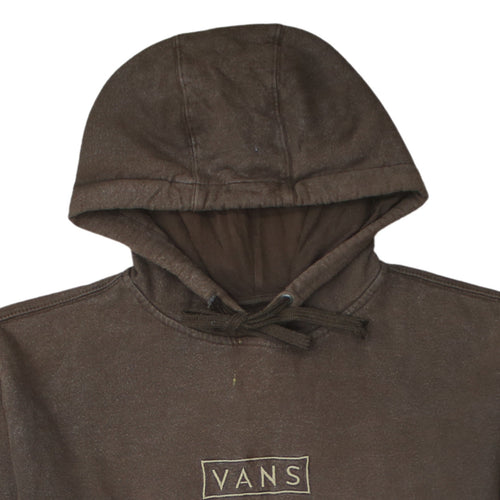 Vans Men's Brown Pullover Hoodie Medium Cotton Fleece Casual