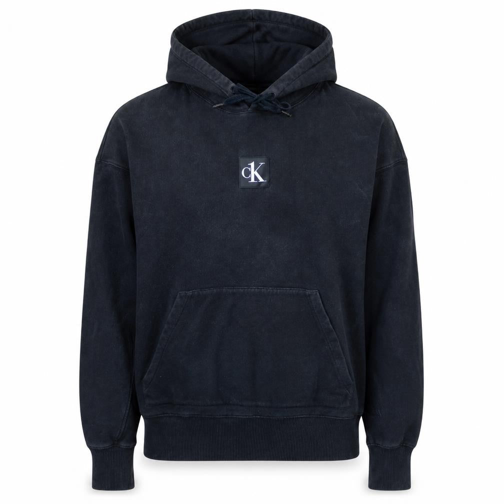 Calvin Klein Jeans Women's Black Small Pullover Hoodie 100% Cotton CK One Logo