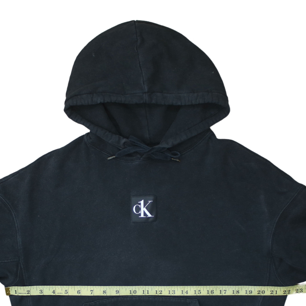 Calvin Klein Jeans Women's Black Small Pullover Hoodie 100% Cotton CK One Logo