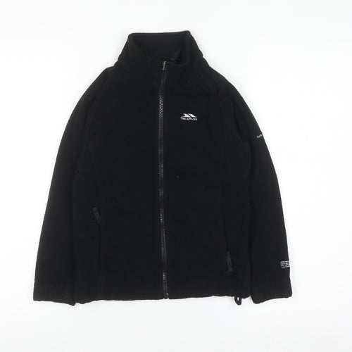 Trespass Boys Black Full Zip Fleece Sweatshirt 5-6 Years Outdoor Jacket
