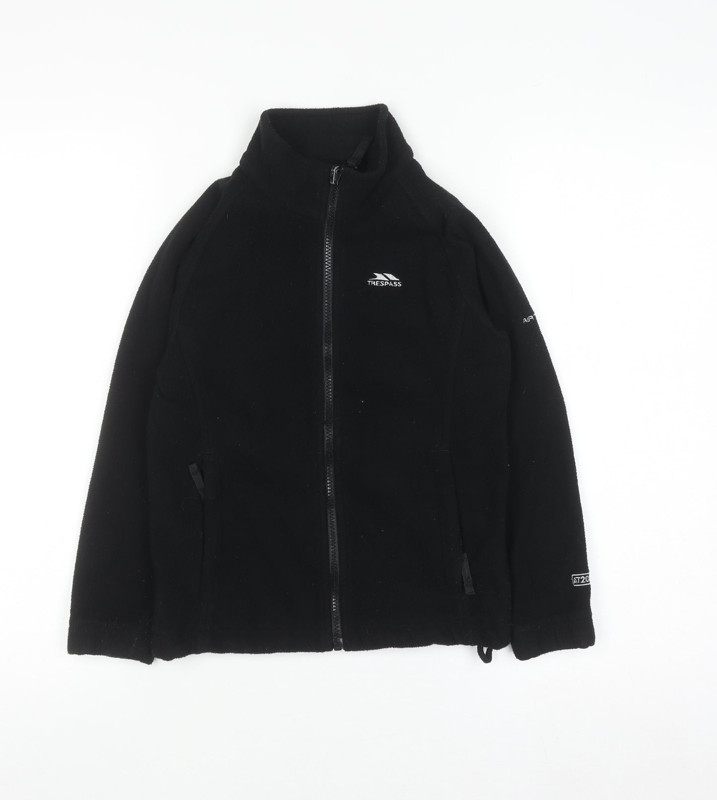 Trespass Boys Black Full Zip Fleece Sweatshirt 5-6 Years Outdoor Jacket