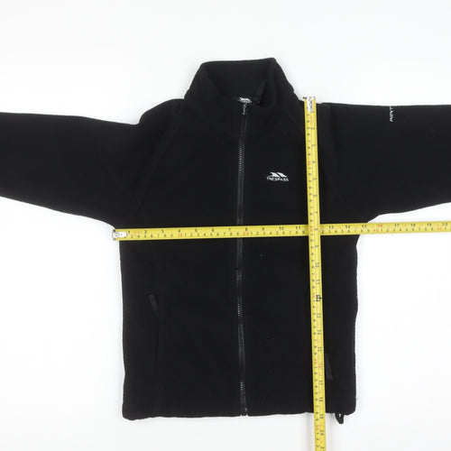 Trespass Boys Black Full Zip Fleece Sweatshirt 5-6 Years Outdoor Jacket