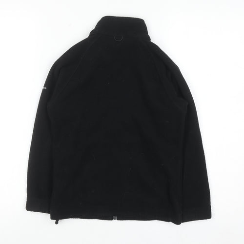 Trespass Boys Black Full Zip Fleece Sweatshirt 5-6 Years Outdoor Jacket