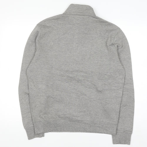 Ralph Lauren Men's Grey 1/4 Zip Mock Neck Sweatshirt Size M