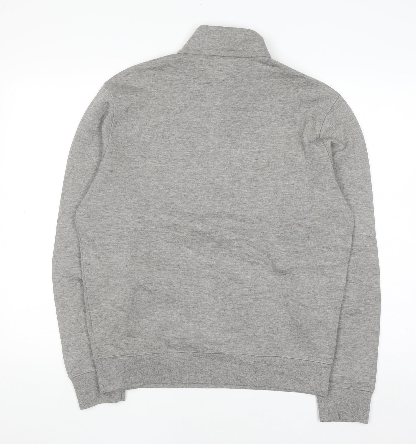 Ralph Lauren Men's Grey 1/4 Zip Mock Neck Sweatshirt Size M