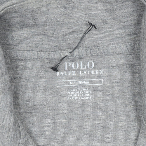 Ralph Lauren Men's Grey 1/4 Zip Mock Neck Sweatshirt Size M