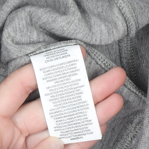 Ralph Lauren Men's Grey 1/4 Zip Mock Neck Sweatshirt Size M