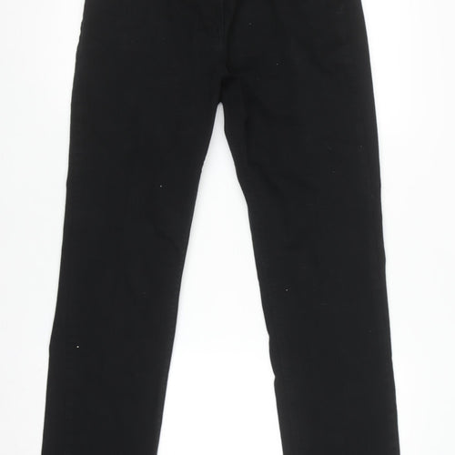 Anthology Women’s Black Denim Straight Leg Trousers Size 12