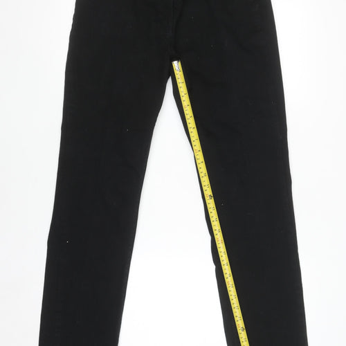 Anthology Women’s Black Denim Straight Leg Trousers Size 12