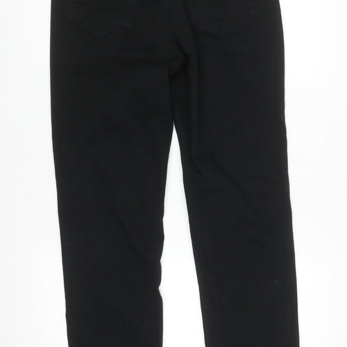 Anthology Women’s Black Denim Straight Leg Trousers Size 12