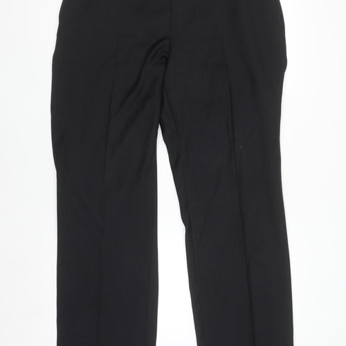 Grahame Men's Black 42R Regular Fit Formal Dress Trousers