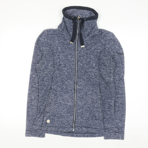 Regatta Women Blue Full Zip Hoodie Size 8 Polyester Outdoor Fleece