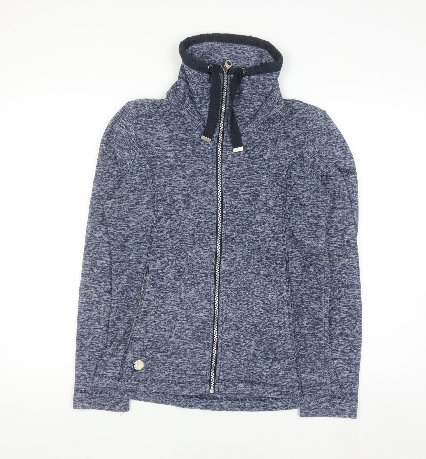 Regatta Women Blue Full Zip Hoodie Size 8 Polyester Outdoor Fleece