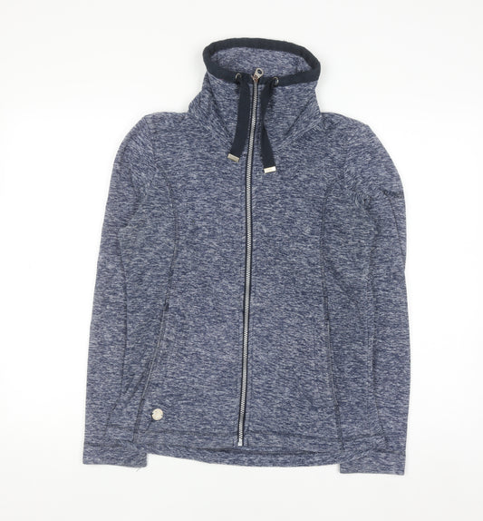 Regatta Women Blue Full Zip Hoodie Size 8 Polyester Outdoor Fleece