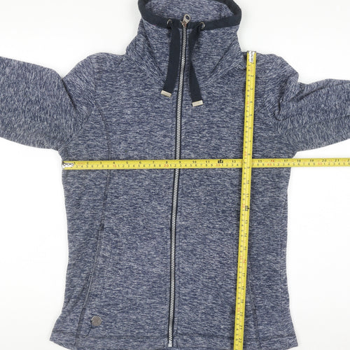 Regatta Women Blue Full Zip Hoodie Size 8 Polyester Outdoor Fleece