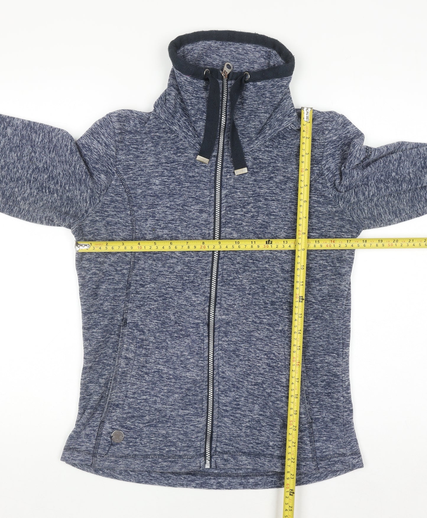 Regatta Women Blue Full Zip Hoodie Size 8 Polyester Outdoor Fleece