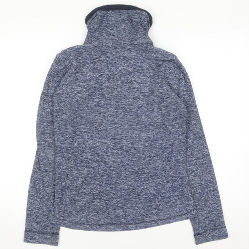 Regatta Women Blue Full Zip Hoodie Size 8 Polyester Outdoor Fleece