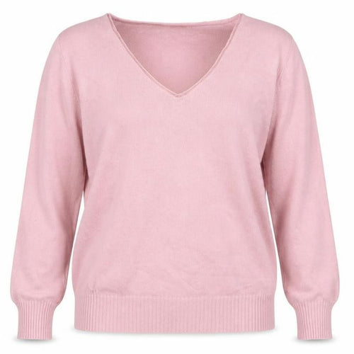 Marks and Spencer Per Una Pink V-Neck Women’s Jumper Size 14