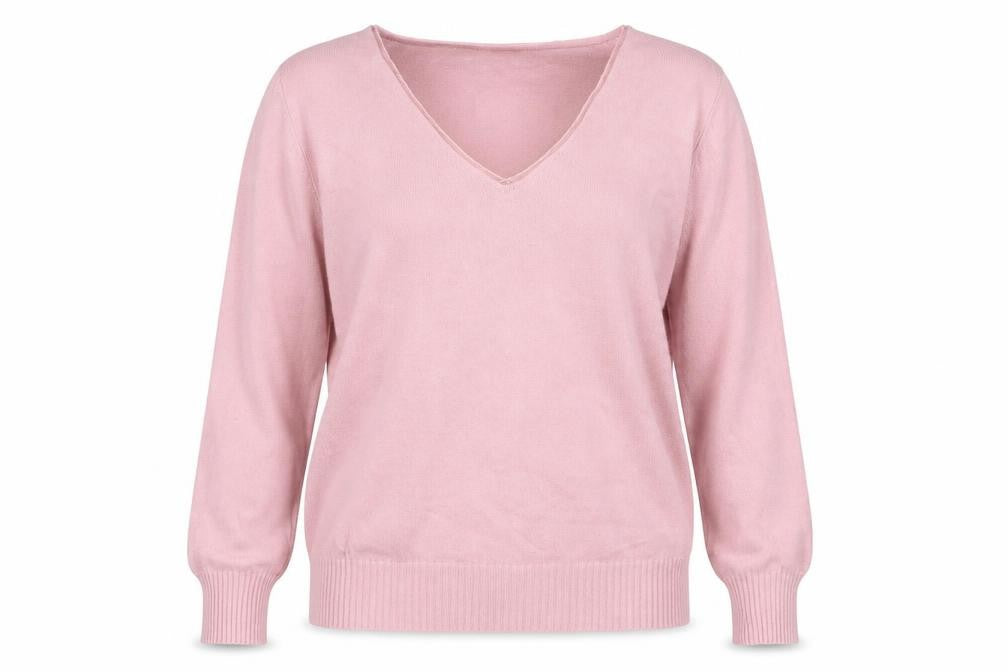 Marks and Spencer Per Una Pink V-Neck Women’s Jumper Size 14
