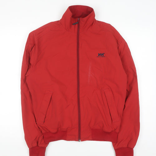 Helly Hansen Men's Red Bomber Jacket Size S Windproof Water Resistant