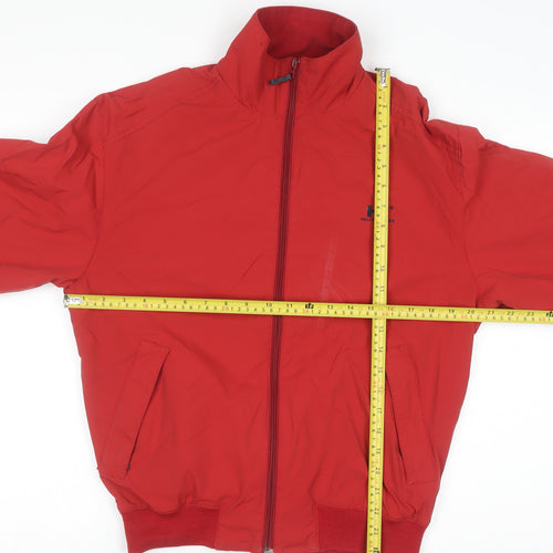 Helly Hansen Men's Red Bomber Jacket Size S Windproof Water Resistant