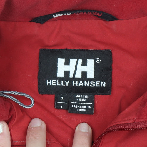 Helly Hansen Men's Red Bomber Jacket Size S Windproof Water Resistant
