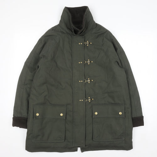 Marks and Spencer Women’s Khaki Cotton Parka Coat Size 14 Regular