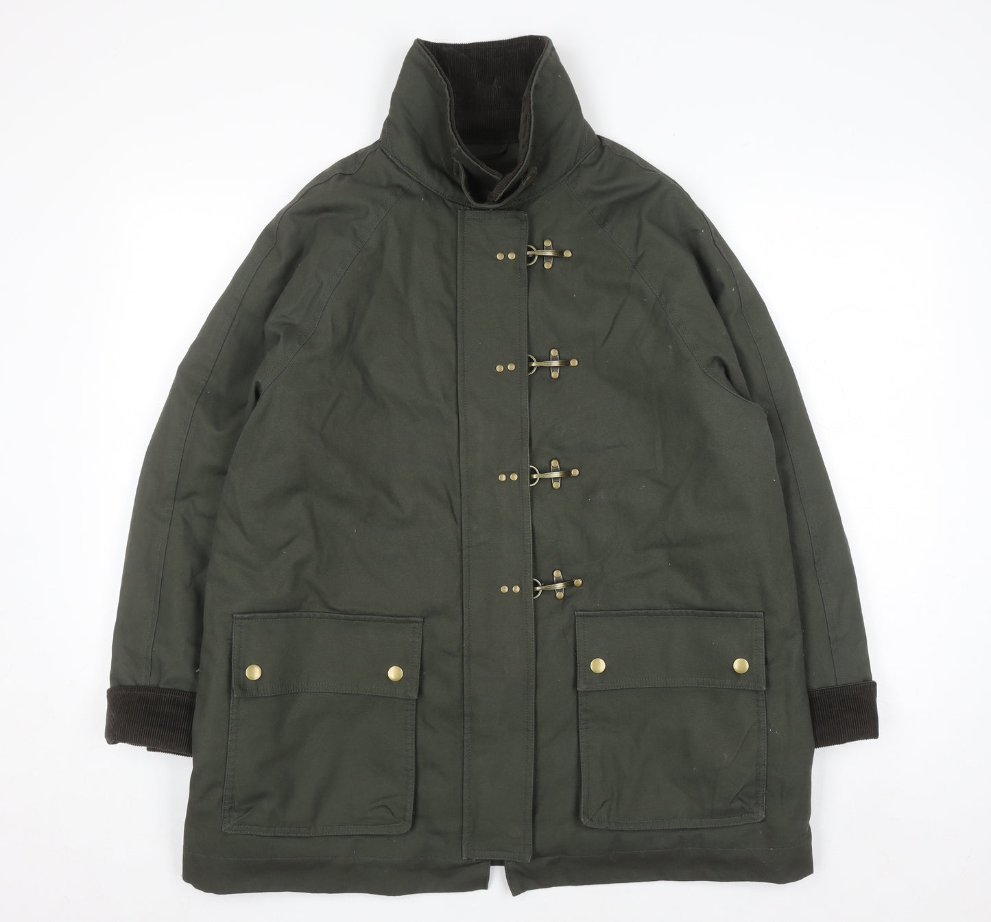 Marks and Spencer Women’s Khaki Cotton Parka Coat Size 14 Regular