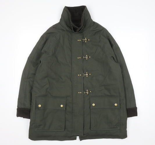 Marks and Spencer Women’s Khaki Cotton Parka Coat Size 14 Regular