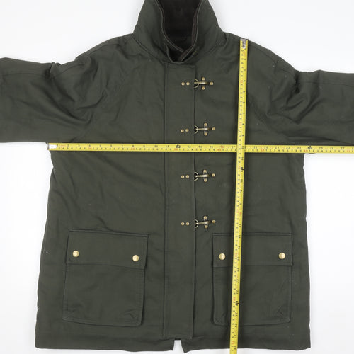 Marks and Spencer Women’s Khaki Cotton Parka Coat Size 14 Regular