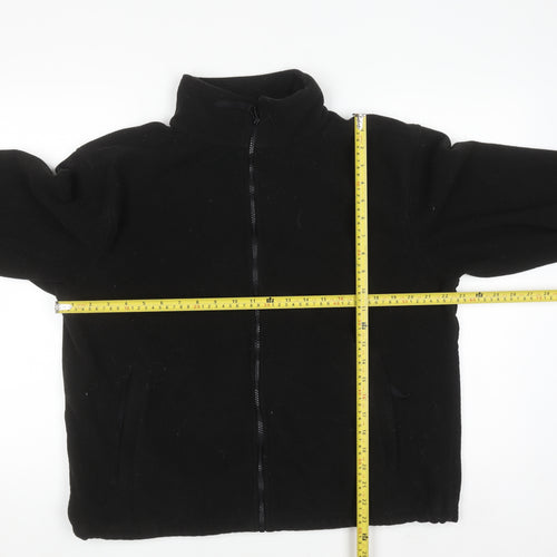 Regatta Mens Black Fleece Full Zip Sweatshirt Size L