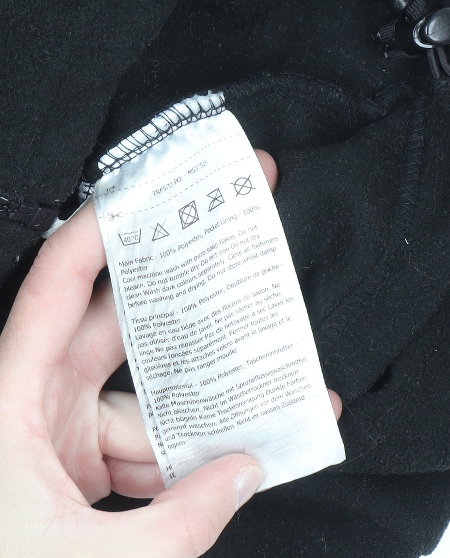 Regatta Mens Black Fleece Full Zip Sweatshirt Size L