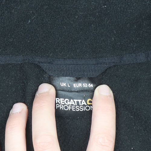 Regatta Mens Black Fleece Full Zip Sweatshirt Size L
