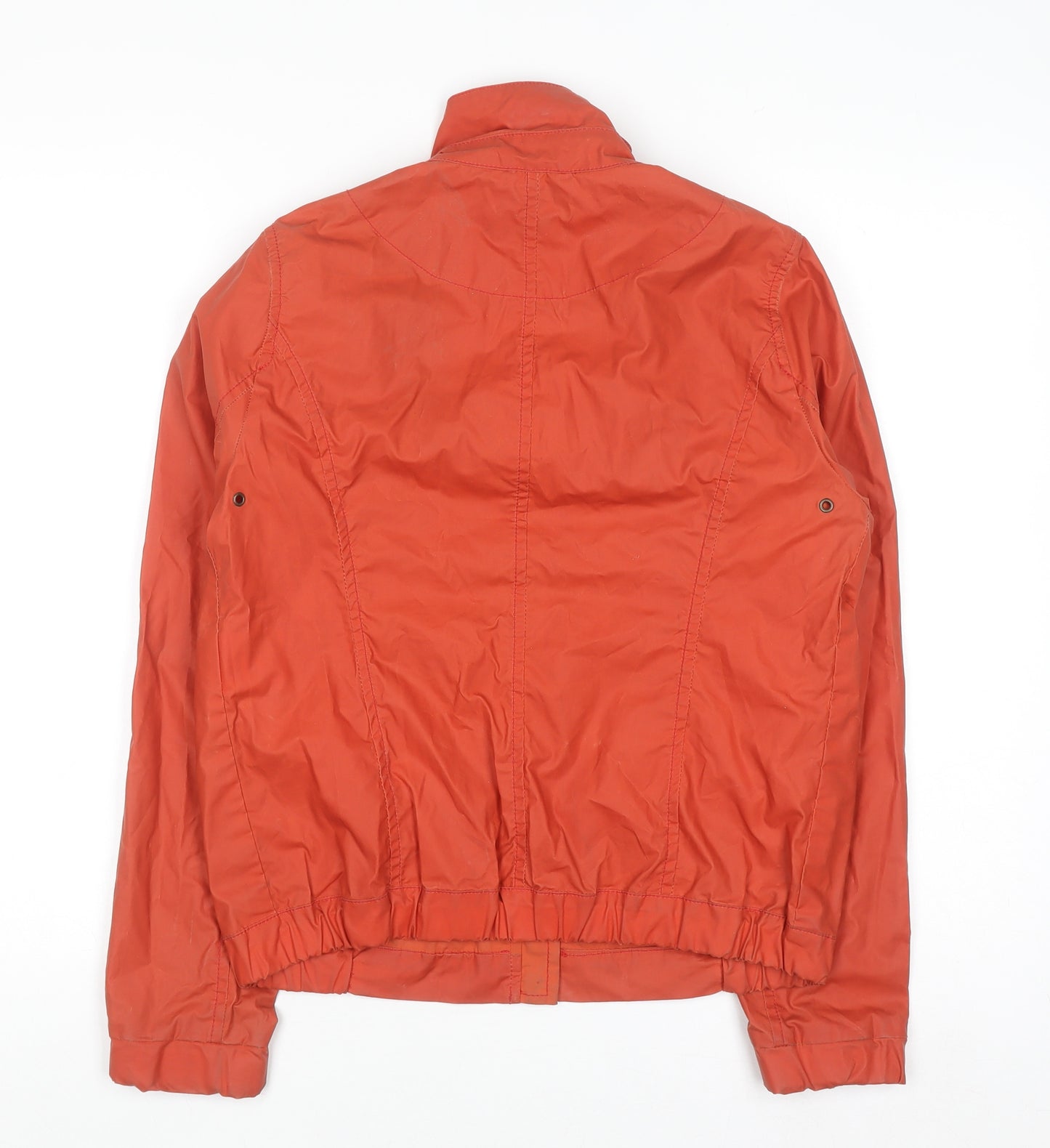 Oliver Spencer Womens Orange Cotton Bomber Jacket UK 10