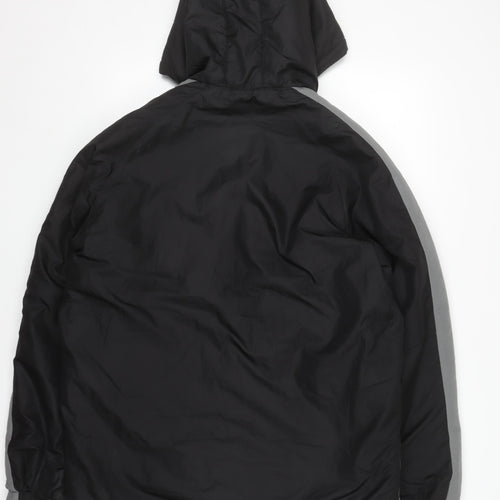 Puma Men's Black L Windbreaker Hooded Sports Jacket