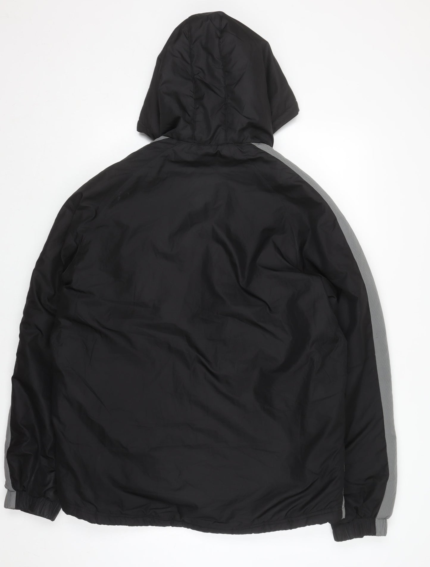 Puma Men's Black L Windbreaker Hooded Sports Jacket