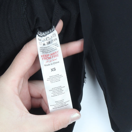 boohooMAN Men's Black XS Full Zip Lightweight Jacket