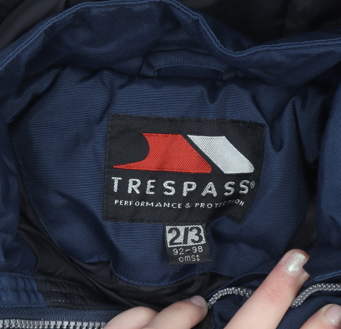 Trespass Boys Blue 2-3 Years Waterproof Winter Ski Snowsuit