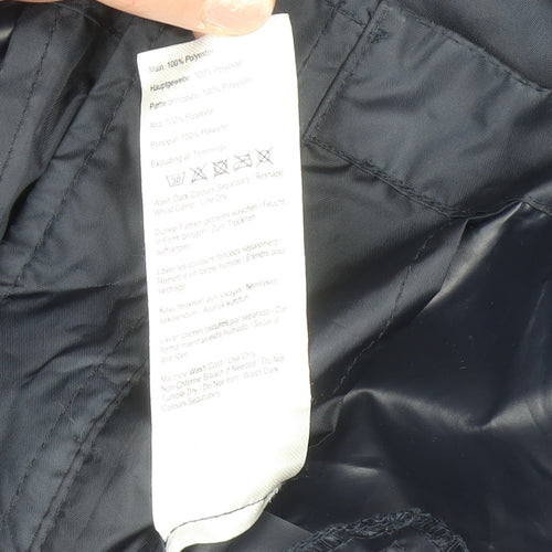 Joules Womens Blue Waterproof Hooded Rain Coat UK 12 Long Lightweight