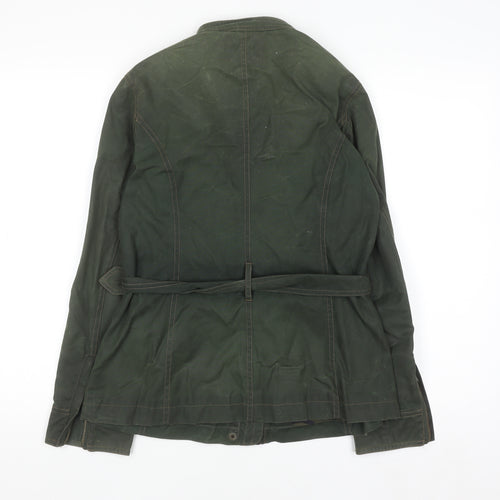 Boden Women’s Green Waxed Cotton Belted Utility Jacket UK 10
