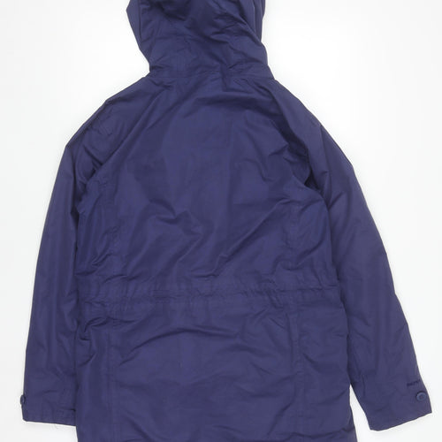 Regatta Women's Blue Waterproof Hooded Rain Jacket Size 12