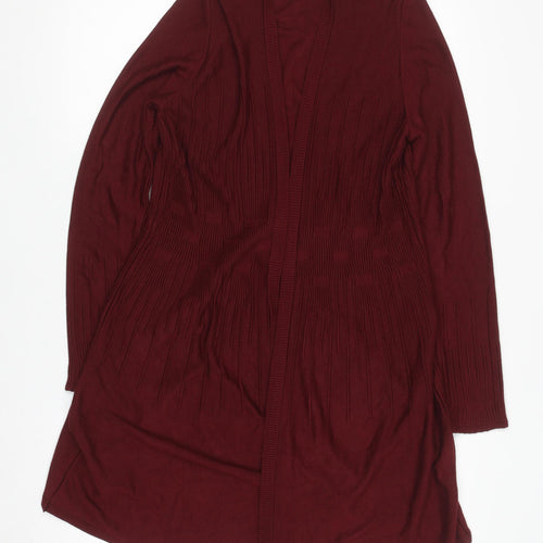 Marks and Spencer Per Una Women's Red Long Sleeve Cardigan Size 12