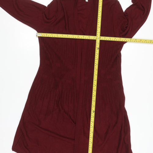 Marks and Spencer Per Una Women's Red Long Sleeve Cardigan Size 12