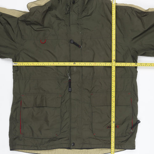 Angelo Litrico Men's Green XL Waterproof Raintex Jacket