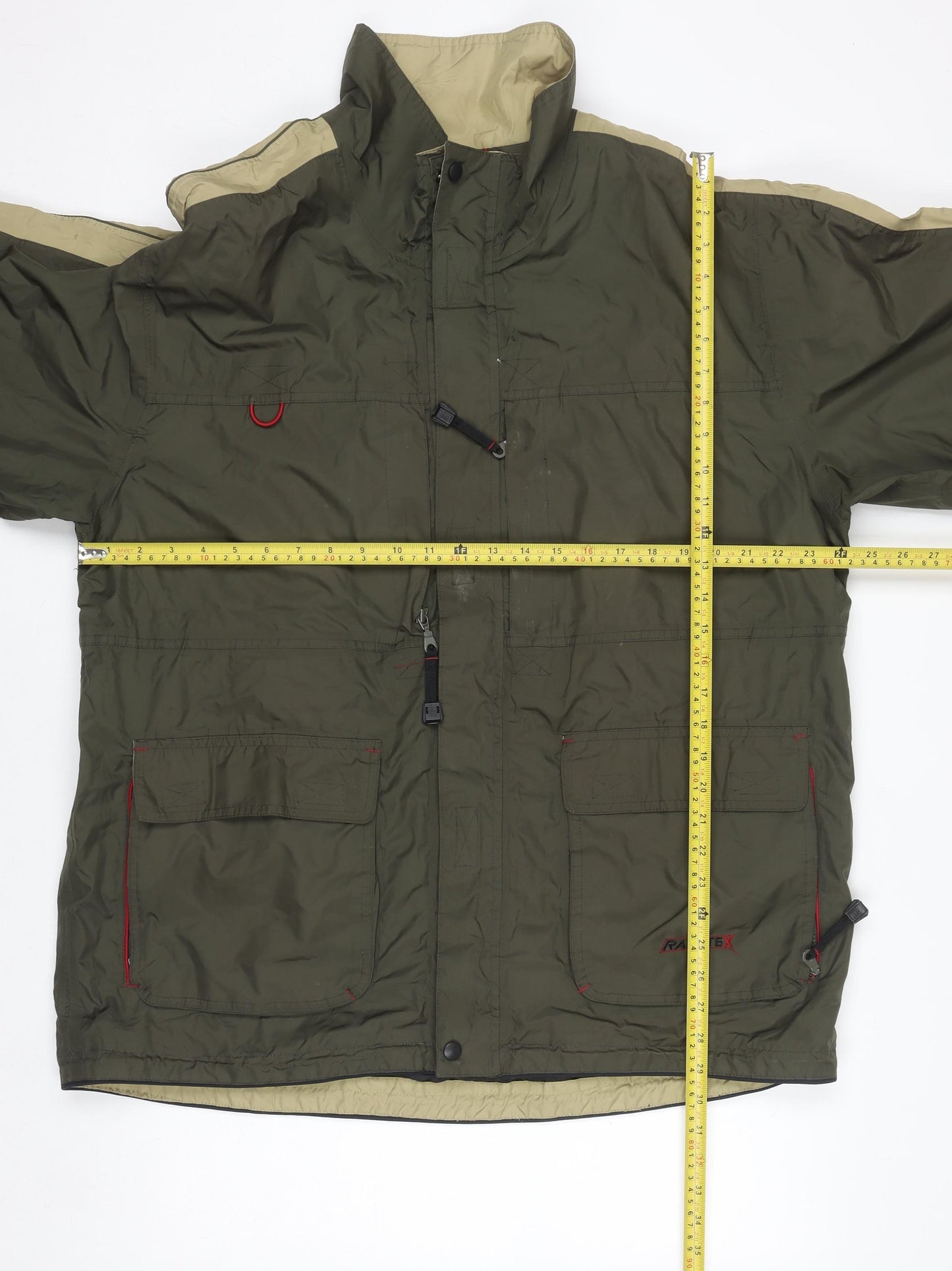 Angelo Litrico Men's Green XL Waterproof Raintex Jacket