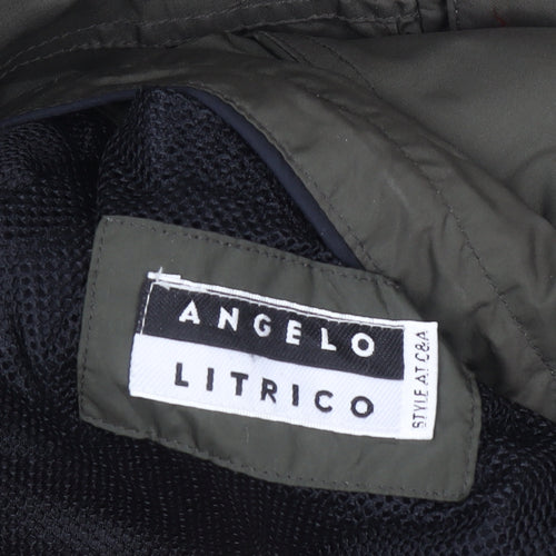 Angelo Litrico Men's Green XL Waterproof Raintex Jacket