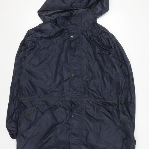 Gelert Men's Blue Waterproof Hooded Rain Jacket XL Outdoor Coat