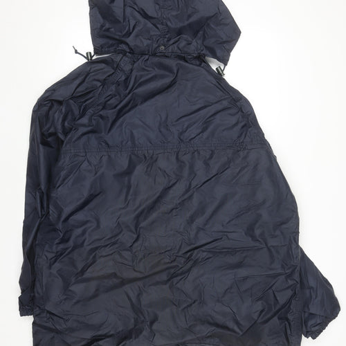 Gelert Men's Blue Waterproof Hooded Rain Jacket XL Outdoor Coat