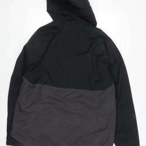 Mountain Warehouse Men's Black Waterproof Hooded XL Rain Jacket
